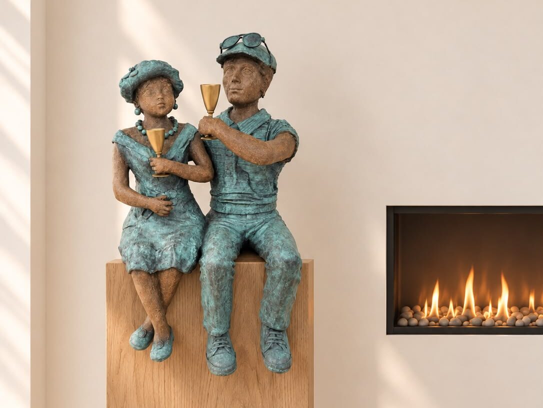 Design tuindecoratie in brons of polyester: kunst met karakter